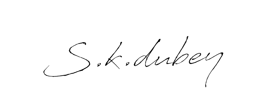 Make a beautiful signature design for name S.k.dubey. Use this online signature maker to create a handwritten signature for free. S.k.dubey signature style 6 images and pictures png