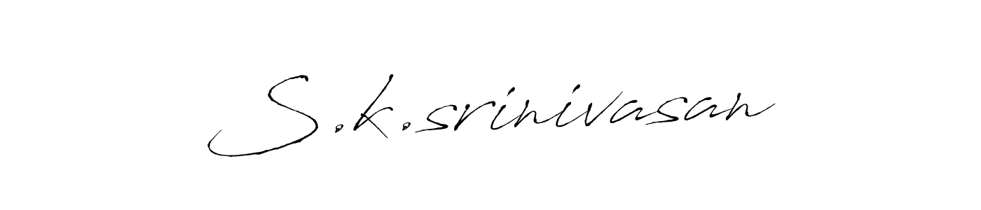 Similarly Antro_Vectra is the best handwritten signature design. Signature creator online .You can use it as an online autograph creator for name S.k.srinivasan. S.k.srinivasan signature style 6 images and pictures png