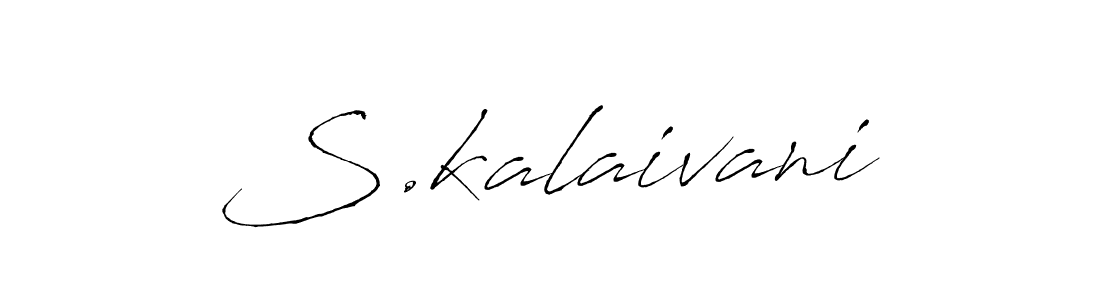 Make a beautiful signature design for name S.kalaivani. With this signature (Antro_Vectra) style, you can create a handwritten signature for free. S.kalaivani signature style 6 images and pictures png