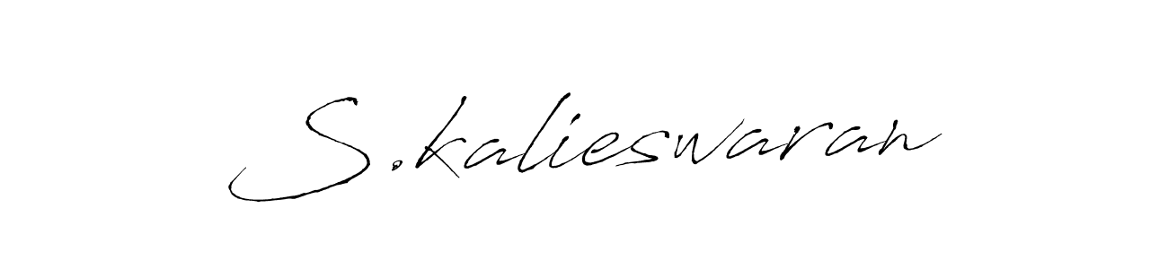 How to make S.kalieswaran signature? Antro_Vectra is a professional autograph style. Create handwritten signature for S.kalieswaran name. S.kalieswaran signature style 6 images and pictures png