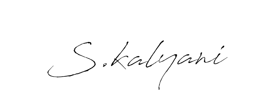 if you are searching for the best signature style for your name S.kalyani. so please give up your signature search. here we have designed multiple signature styles  using Antro_Vectra. S.kalyani signature style 6 images and pictures png