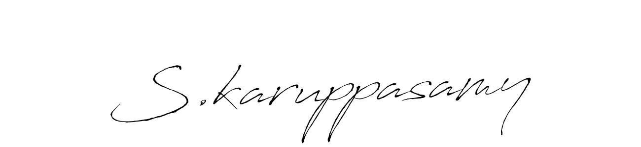 Antro_Vectra is a professional signature style that is perfect for those who want to add a touch of class to their signature. It is also a great choice for those who want to make their signature more unique. Get S.karuppasamy name to fancy signature for free. S.karuppasamy signature style 6 images and pictures png