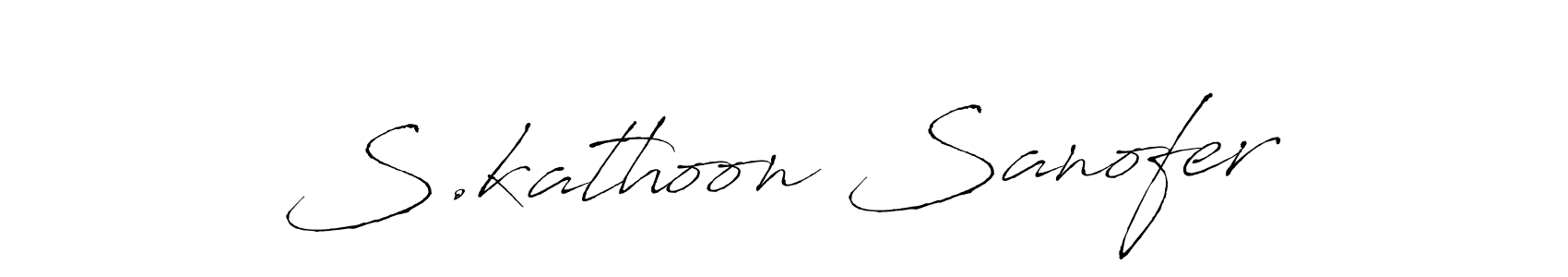 Make a beautiful signature design for name S.kathoon Sanofer. Use this online signature maker to create a handwritten signature for free. S.kathoon Sanofer signature style 6 images and pictures png