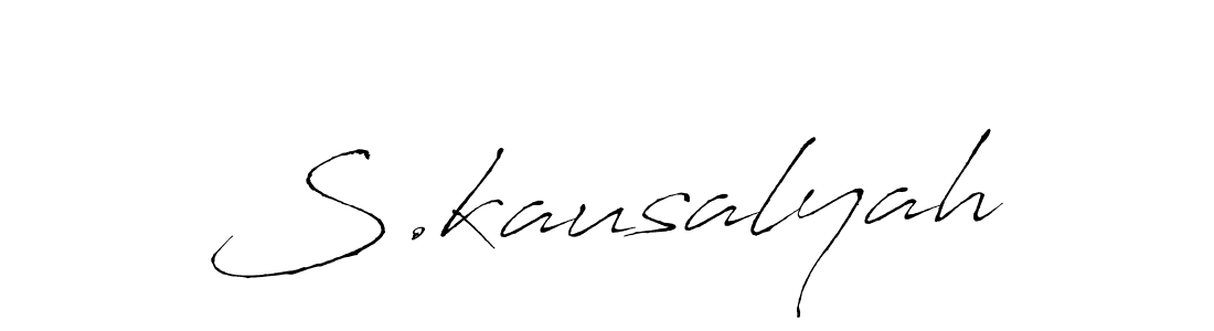 Make a beautiful signature design for name S.kausalyah. Use this online signature maker to create a handwritten signature for free. S.kausalyah signature style 6 images and pictures png