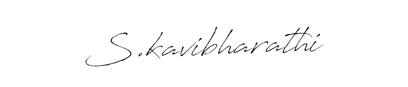 Make a beautiful signature design for name S.kavibharathi. With this signature (Antro_Vectra) style, you can create a handwritten signature for free. S.kavibharathi signature style 6 images and pictures png