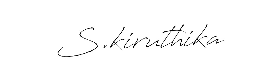 How to make S.kiruthika signature? Antro_Vectra is a professional autograph style. Create handwritten signature for S.kiruthika name. S.kiruthika signature style 6 images and pictures png