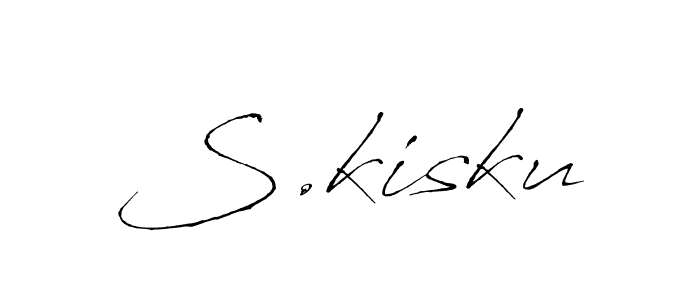 Make a beautiful signature design for name S.kisku. With this signature (Antro_Vectra) style, you can create a handwritten signature for free. S.kisku signature style 6 images and pictures png