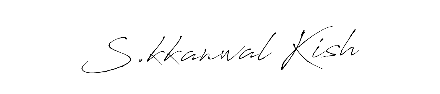 Also we have S.kkanwal Kish name is the best signature style. Create professional handwritten signature collection using Antro_Vectra autograph style. S.kkanwal Kish signature style 6 images and pictures png