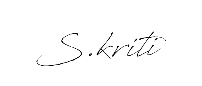 The best way (Antro_Vectra) to make a short signature is to pick only two or three words in your name. The name S.kriti include a total of six letters. For converting this name. S.kriti signature style 6 images and pictures png