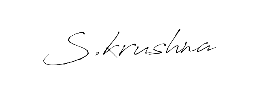 S.krushna stylish signature style. Best Handwritten Sign (Antro_Vectra) for my name. Handwritten Signature Collection Ideas for my name S.krushna. S.krushna signature style 6 images and pictures png