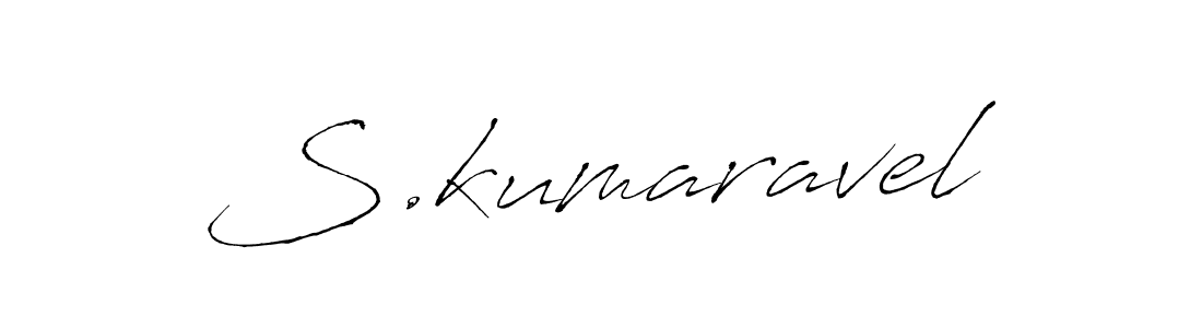 Create a beautiful signature design for name S.kumaravel. With this signature (Antro_Vectra) fonts, you can make a handwritten signature for free. S.kumaravel signature style 6 images and pictures png