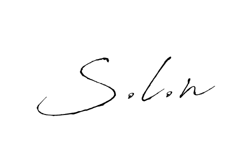 Use a signature maker to create a handwritten signature online. With this signature software, you can design (Antro_Vectra) your own signature for name S.l.n. S.l.n signature style 6 images and pictures png