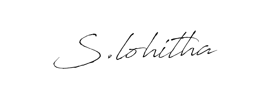 The best way (Antro_Vectra) to make a short signature is to pick only two or three words in your name. The name S.lohitha include a total of six letters. For converting this name. S.lohitha signature style 6 images and pictures png