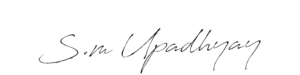 Make a short S.m Upadhyay signature style. Manage your documents anywhere anytime using Antro_Vectra. Create and add eSignatures, submit forms, share and send files easily. S.m Upadhyay signature style 6 images and pictures png