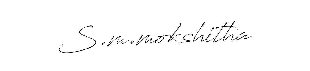 Best and Professional Signature Style for S.m.mokshitha. Antro_Vectra Best Signature Style Collection. S.m.mokshitha signature style 6 images and pictures png