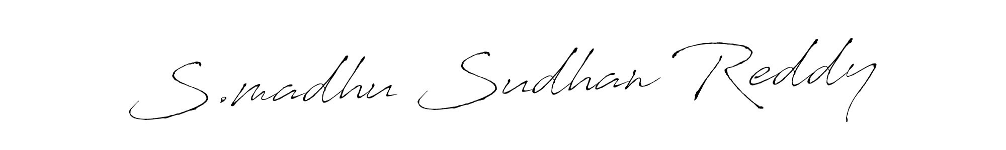 Similarly Antro_Vectra is the best handwritten signature design. Signature creator online .You can use it as an online autograph creator for name S.madhu Sudhan Reddy. S.madhu Sudhan Reddy signature style 6 images and pictures png