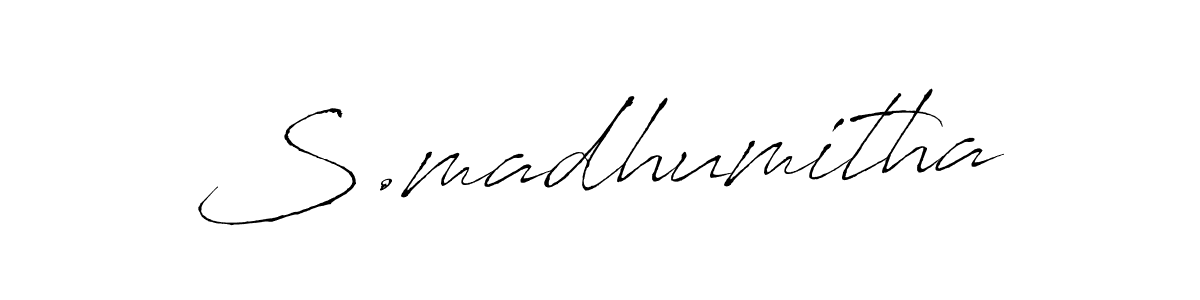 Also we have S.madhumitha name is the best signature style. Create professional handwritten signature collection using Antro_Vectra autograph style. S.madhumitha signature style 6 images and pictures png