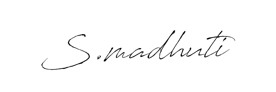 Make a beautiful signature design for name S.madhuti. Use this online signature maker to create a handwritten signature for free. S.madhuti signature style 6 images and pictures png