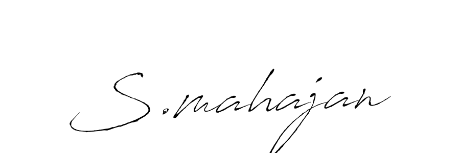 How to make S.mahajan signature? Antro_Vectra is a professional autograph style. Create handwritten signature for S.mahajan name. S.mahajan signature style 6 images and pictures png