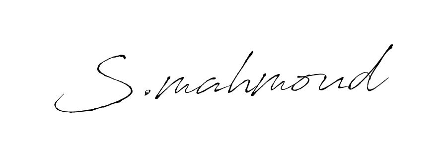 Use a signature maker to create a handwritten signature online. With this signature software, you can design (Antro_Vectra) your own signature for name S.mahmoud. S.mahmoud signature style 6 images and pictures png