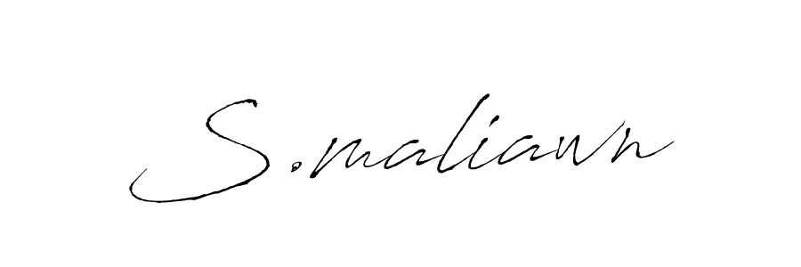 How to make S.maliawn signature? Antro_Vectra is a professional autograph style. Create handwritten signature for S.maliawn name. S.maliawn signature style 6 images and pictures png