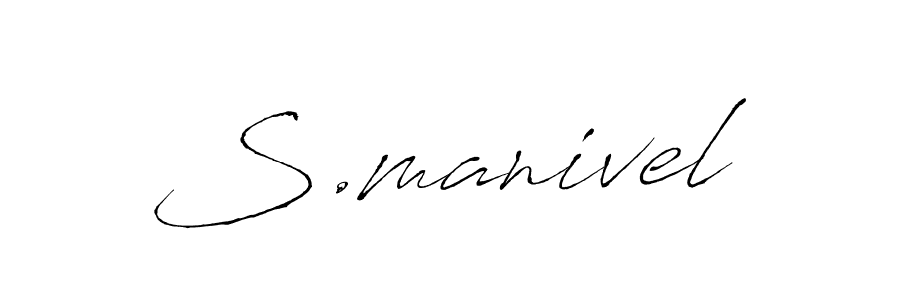 if you are searching for the best signature style for your name S.manivel. so please give up your signature search. here we have designed multiple signature styles  using Antro_Vectra. S.manivel signature style 6 images and pictures png