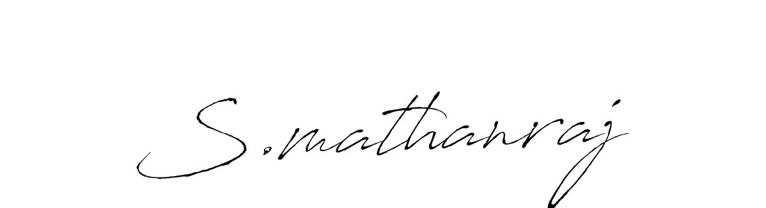 The best way (Antro_Vectra) to make a short signature is to pick only two or three words in your name. The name S.mathanraj include a total of six letters. For converting this name. S.mathanraj signature style 6 images and pictures png