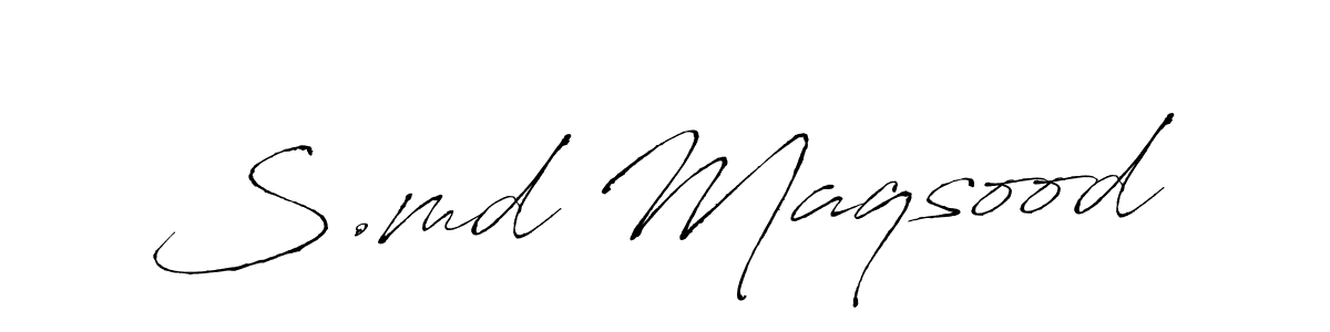 Make a beautiful signature design for name S.md Maqsood. Use this online signature maker to create a handwritten signature for free. S.md Maqsood signature style 6 images and pictures png