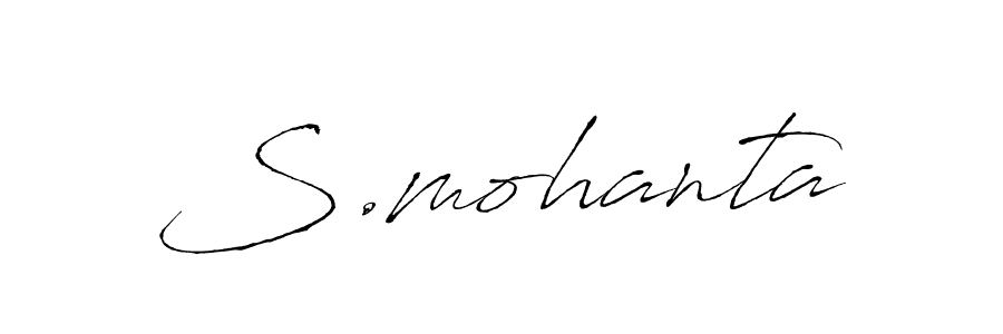 Make a beautiful signature design for name S.mohanta. Use this online signature maker to create a handwritten signature for free. S.mohanta signature style 6 images and pictures png