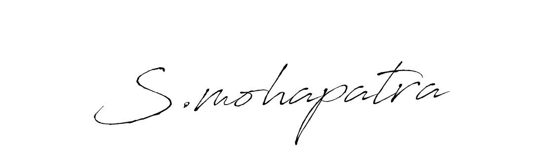 Design your own signature with our free online signature maker. With this signature software, you can create a handwritten (Antro_Vectra) signature for name S.mohapatra. S.mohapatra signature style 6 images and pictures png