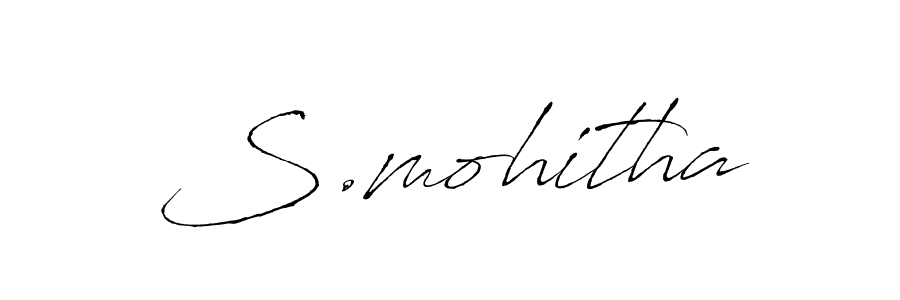 if you are searching for the best signature style for your name S.mohitha. so please give up your signature search. here we have designed multiple signature styles  using Antro_Vectra. S.mohitha signature style 6 images and pictures png