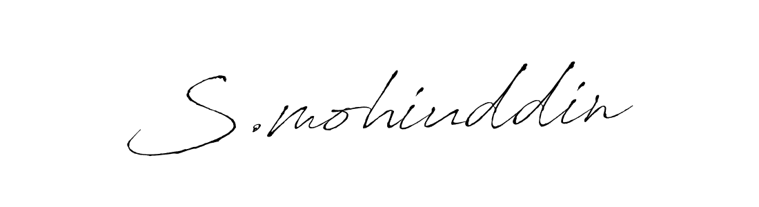 You should practise on your own different ways (Antro_Vectra) to write your name (S.mohiuddin) in signature. don't let someone else do it for you. S.mohiuddin signature style 6 images and pictures png
