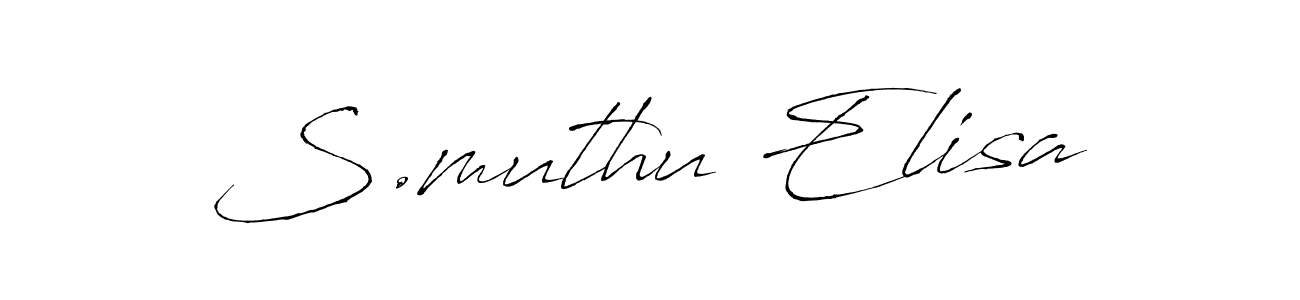 Also we have S.muthu Elisa name is the best signature style. Create professional handwritten signature collection using Antro_Vectra autograph style. S.muthu Elisa signature style 6 images and pictures png