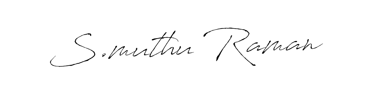 Once you've used our free online signature maker to create your best signature Antro_Vectra style, it's time to enjoy all of the benefits that S.muthu Raman name signing documents. S.muthu Raman signature style 6 images and pictures png