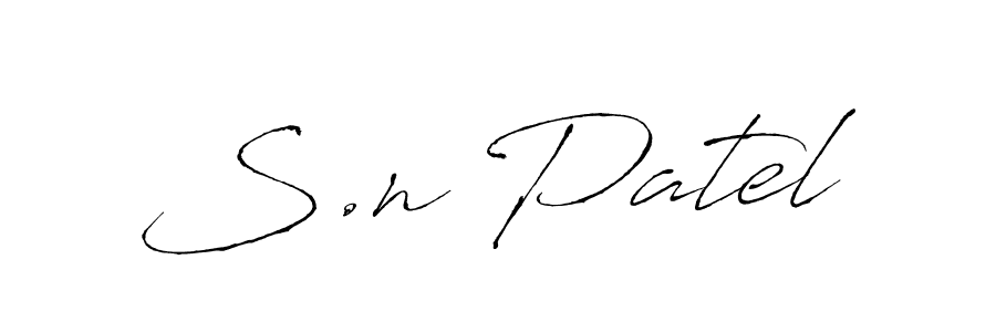 Similarly Antro_Vectra is the best handwritten signature design. Signature creator online .You can use it as an online autograph creator for name S.n Patel. S.n Patel signature style 6 images and pictures png