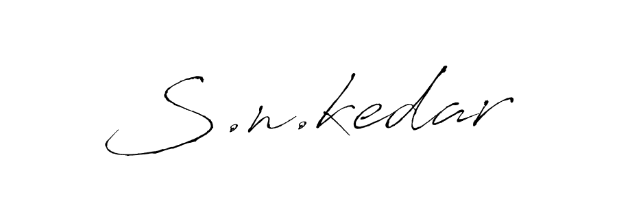 How to make S.n.kedar signature? Antro_Vectra is a professional autograph style. Create handwritten signature for S.n.kedar name. S.n.kedar signature style 6 images and pictures png