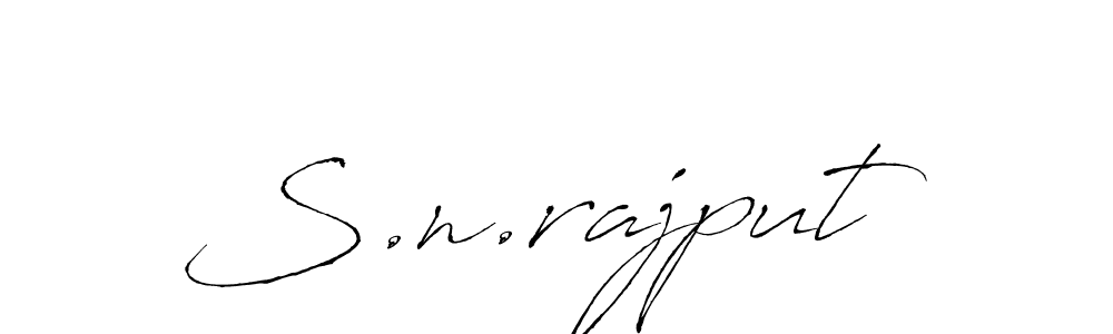 It looks lik you need a new signature style for name S.n.rajput. Design unique handwritten (Antro_Vectra) signature with our free signature maker in just a few clicks. S.n.rajput signature style 6 images and pictures png