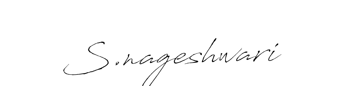 Also You can easily find your signature by using the search form. We will create S.nageshwari name handwritten signature images for you free of cost using Antro_Vectra sign style. S.nageshwari signature style 6 images and pictures png