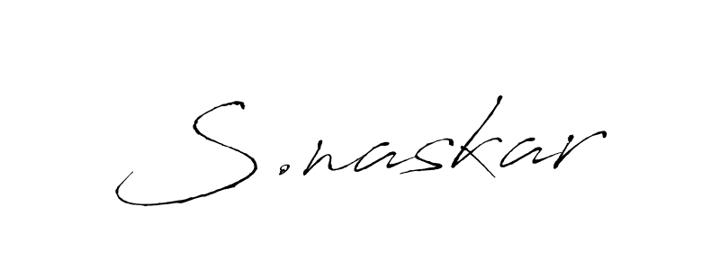 Use a signature maker to create a handwritten signature online. With this signature software, you can design (Antro_Vectra) your own signature for name S.naskar. S.naskar signature style 6 images and pictures png