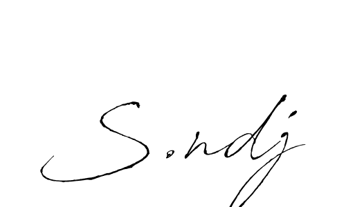 Once you've used our free online signature maker to create your best signature Antro_Vectra style, it's time to enjoy all of the benefits that S.ndj name signing documents. S.ndj signature style 6 images and pictures png