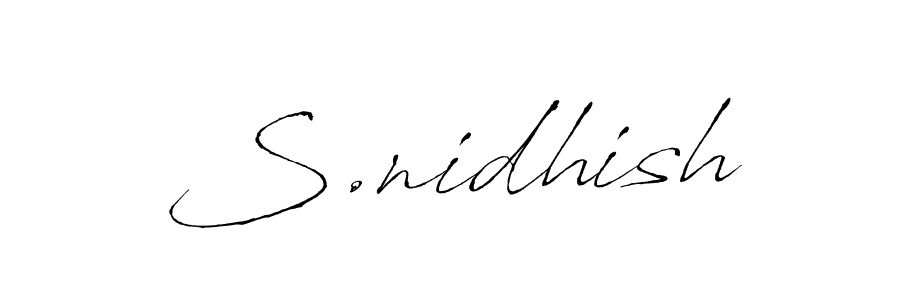 See photos of S.nidhish official signature by Spectra . Check more albums & portfolios. Read reviews & check more about Antro_Vectra font. S.nidhish signature style 6 images and pictures png