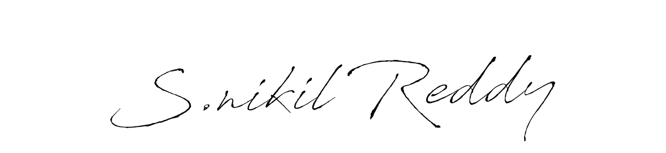 Make a beautiful signature design for name S.nikil Reddy. Use this online signature maker to create a handwritten signature for free. S.nikil Reddy signature style 6 images and pictures png