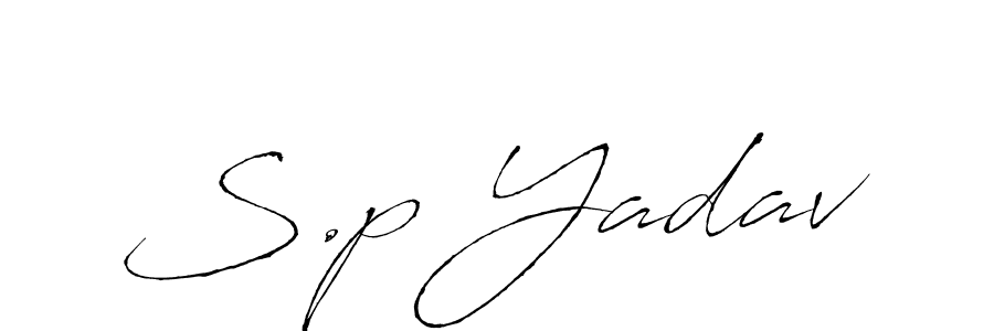 Make a beautiful signature design for name S.p Yadav. Use this online signature maker to create a handwritten signature for free. S.p Yadav signature style 6 images and pictures png