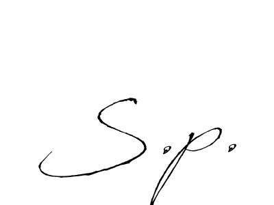 You should practise on your own different ways (Antro_Vectra) to write your name (S.p.) in signature. don't let someone else do it for you. S.p. signature style 6 images and pictures png