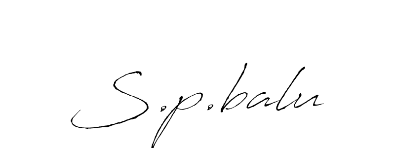 Similarly Antro_Vectra is the best handwritten signature design. Signature creator online .You can use it as an online autograph creator for name S.p.balu. S.p.balu signature style 6 images and pictures png