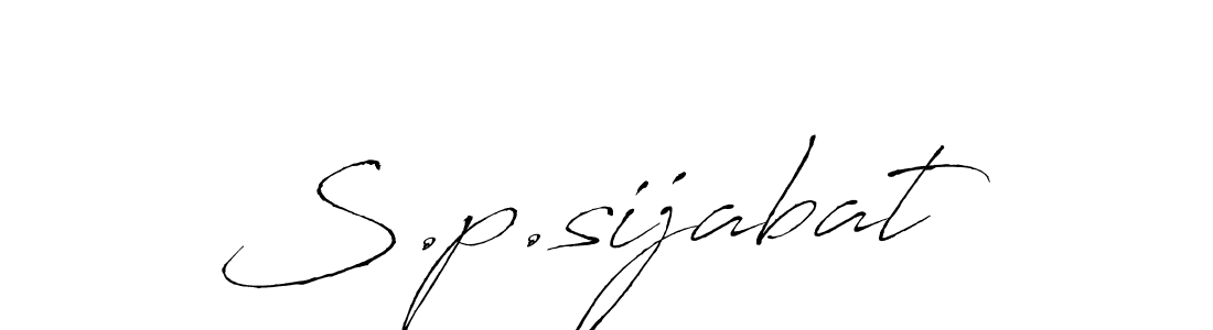 Make a beautiful signature design for name S.p.sijabat. Use this online signature maker to create a handwritten signature for free. S.p.sijabat signature style 6 images and pictures png