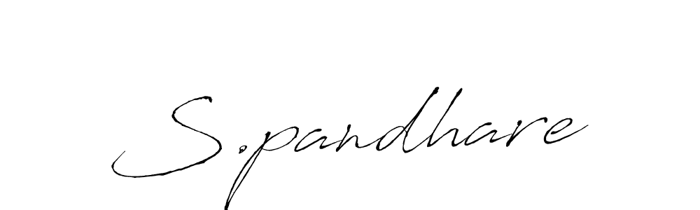 This is the best signature style for the S.pandhare name. Also you like these signature font (Antro_Vectra). Mix name signature. S.pandhare signature style 6 images and pictures png