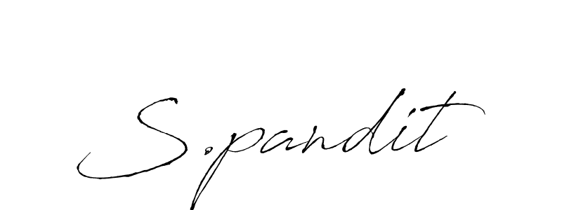 Make a beautiful signature design for name S.pandit. Use this online signature maker to create a handwritten signature for free. S.pandit signature style 6 images and pictures png