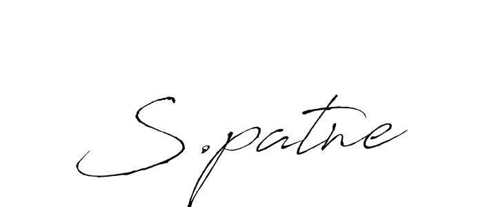 Similarly Antro_Vectra is the best handwritten signature design. Signature creator online .You can use it as an online autograph creator for name S.patne. S.patne signature style 6 images and pictures png