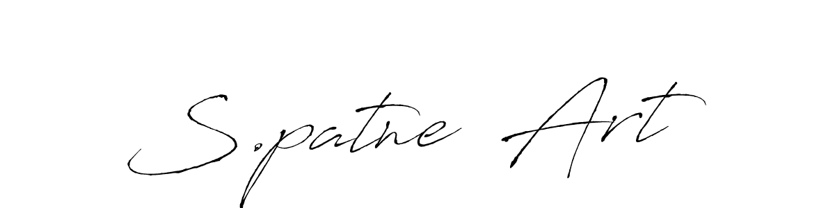 Use a signature maker to create a handwritten signature online. With this signature software, you can design (Antro_Vectra) your own signature for name S.patne  Art. S.patne  Art signature style 6 images and pictures png